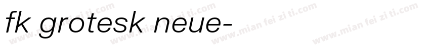 fk grotesk neue字体转换